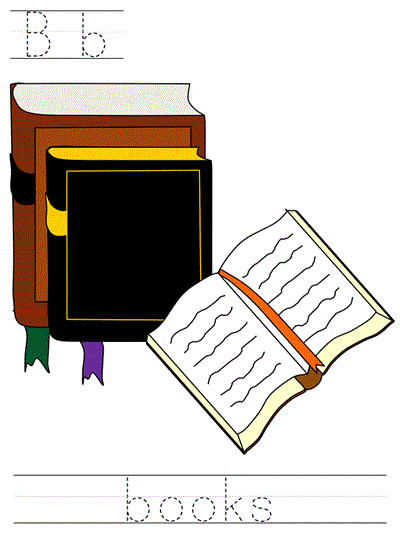 Printable print practice worksheet - Bb books