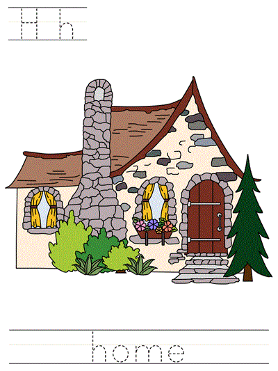 Printable print practice worksheet - Hh home