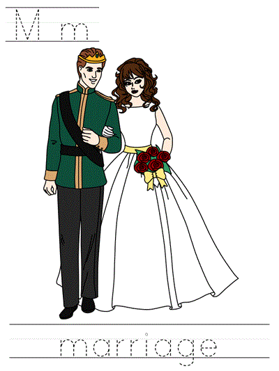 Printable print practice worksheet - Mm marriage