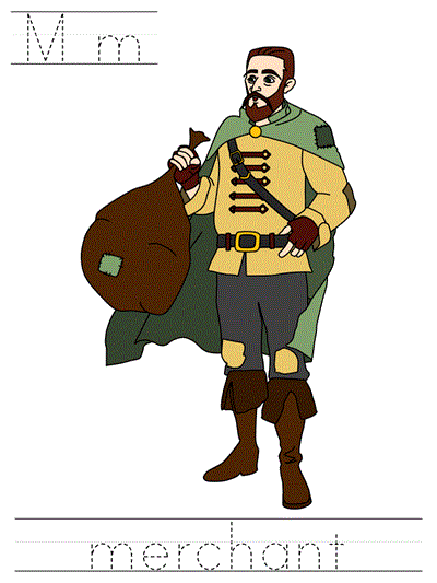 Printable print practice worksheet - Mm merchant