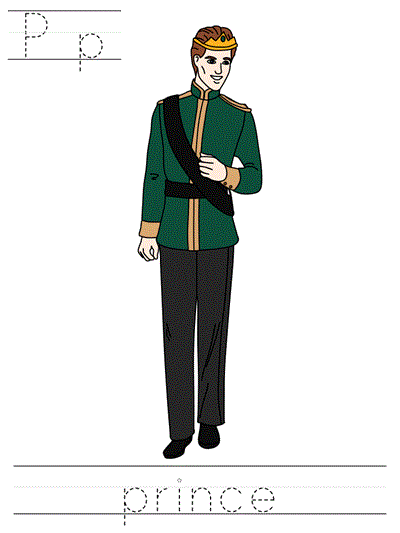 Printable print practice worksheet - Pp prince