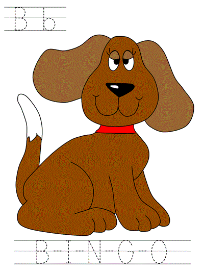 BINGO learn to print tracer page