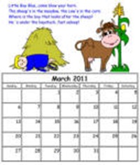 Little Boy Blue Custom Calendar