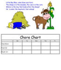 Little Boy Blue Custom Chore Chart
