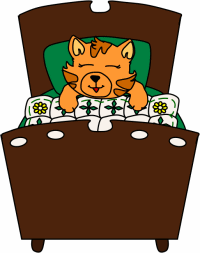 Bremen Town Musicians: sleeping cat