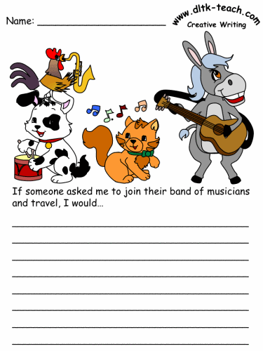 Bremen Town Musicians writing prompts