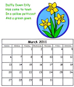 Daffy Down Dilly Custom Calendar
