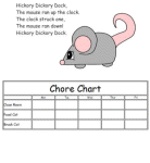 Hickory Dickory Dock Custom Chore Chart