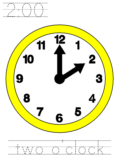 Printable poster - two o'clock