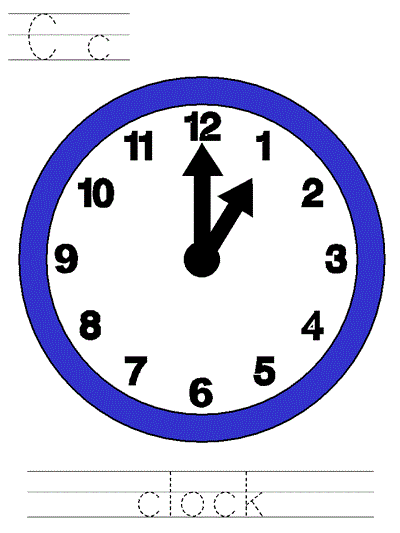 Printable poster - Cc clock