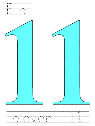 Printable poster - eleven