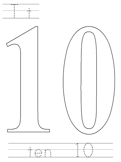 Printable poster - ten