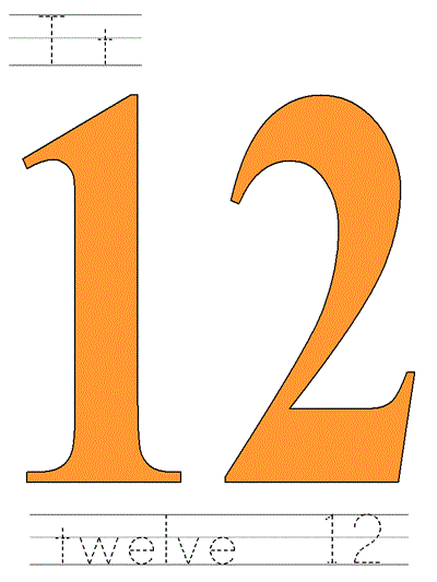 Printable poster - twelve