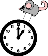 mouse circling the clock craft