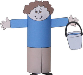 photo of the finished Jack Toilet Paper Roll Craft