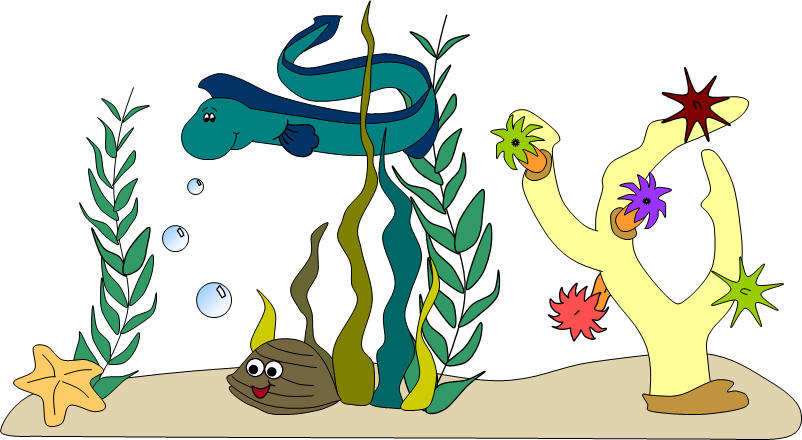 The Little Mermaid under the sea