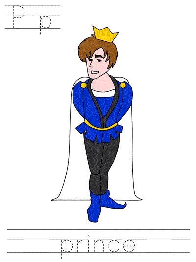Printable print practice worksheet - Pp prince