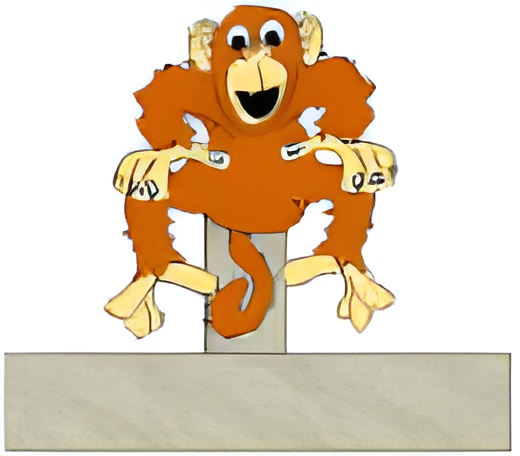 monkey finger puppet