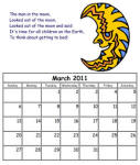 The Man in the Moon Custom Calendar