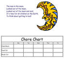 The Man in the Moon Custom Chore Chart