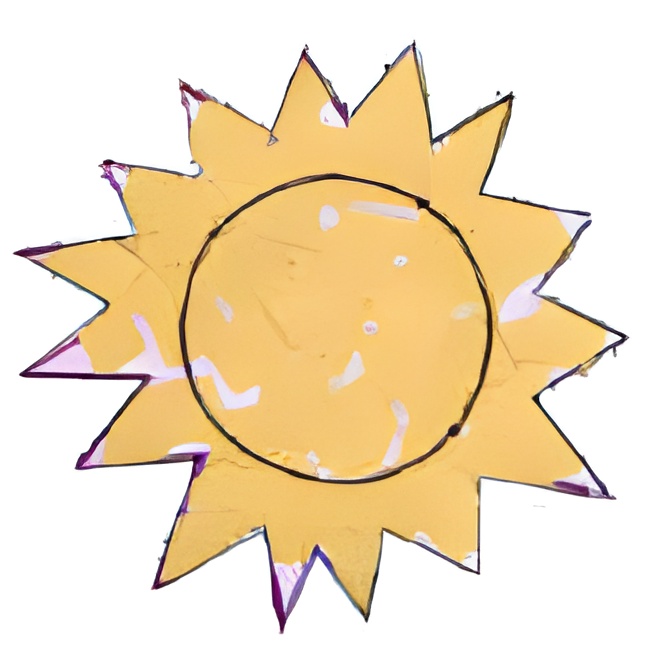 sunshine cut and paste scissor skills craft