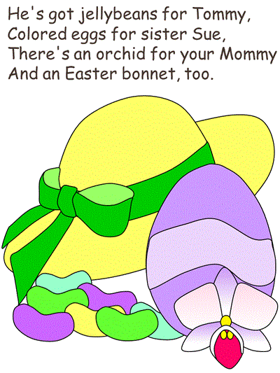 Peter Cottontail coloring page with lyrics