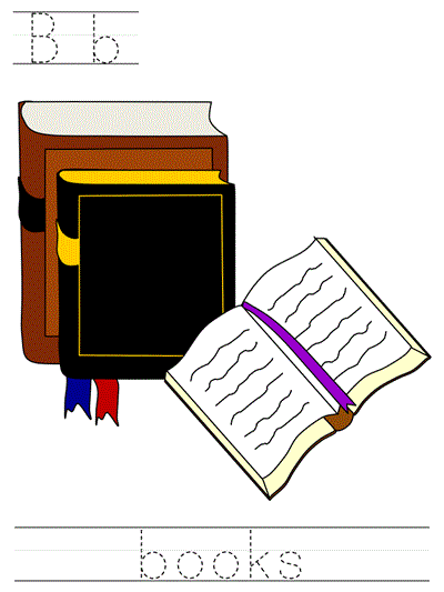 Printable print practice worksheet - Bb books