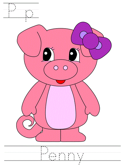 Printable print practice worksheet - Pp Penny