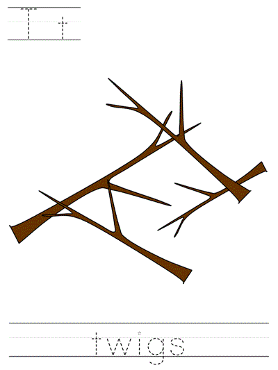 Printable print practice worksheet - Tt twigs