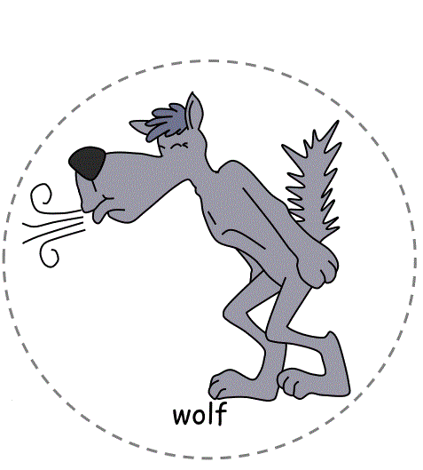 Three Little Pigs: Felt Board Characters - wolf