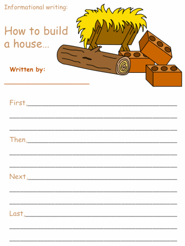 Three Little Pigs Informational Writing Worksheets