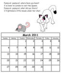 Pussycat Pussycat Custom Calendar
