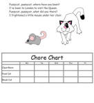 Pussycat Pussycat Custom Chore Chart