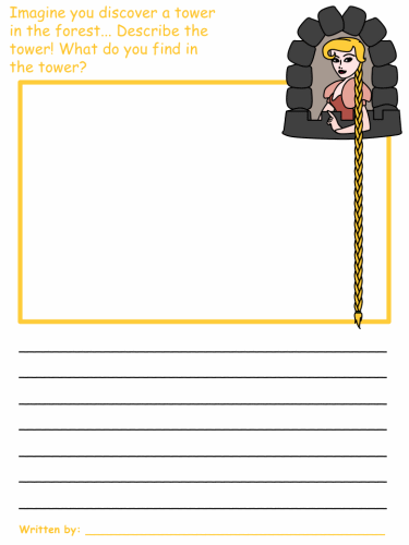 Rapunzel Draw and Write Worksheets