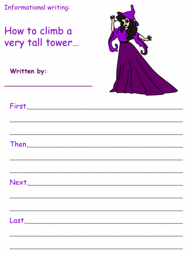 Rapunzel Informational Writing Worksheets