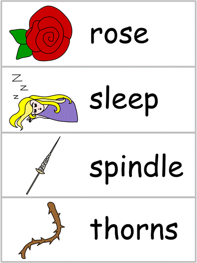 Sleeping Beauty Word Wall Activities