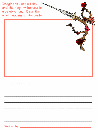 Sleeping Beauty Draw and Write Worksheets