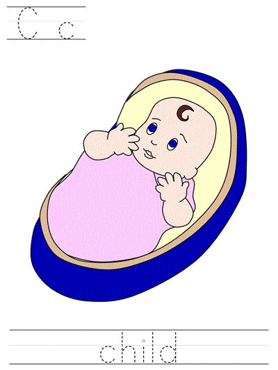 Learn to Print worksheet - Cc child