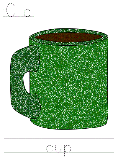 Learn to Print worksheet - Cc cup