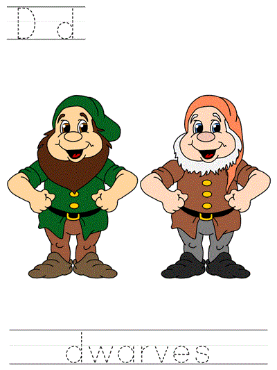 Snow White Learn to Print Tracer Pages