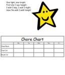 Star Light Star Bright Custom Chore Chart