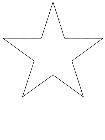 star coloring page