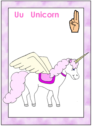 letter u american sign language alphabet coloring pages