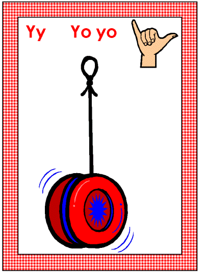 Yy yoyo american sign language alphabet coloring pages