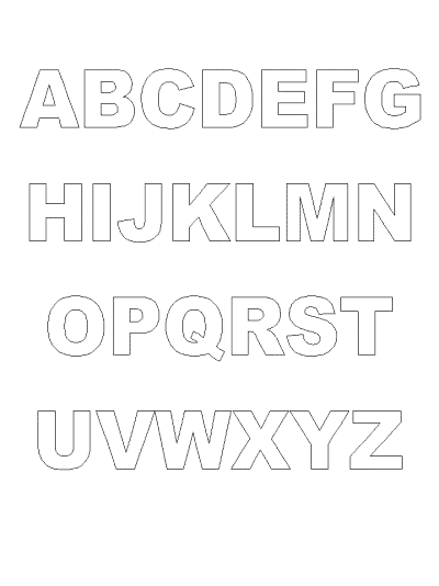 alphabet printables - ABC's in Ariel
