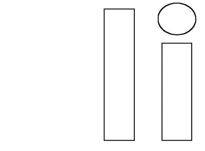 simple letter Ii template