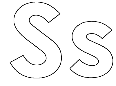 simple letter Ss template