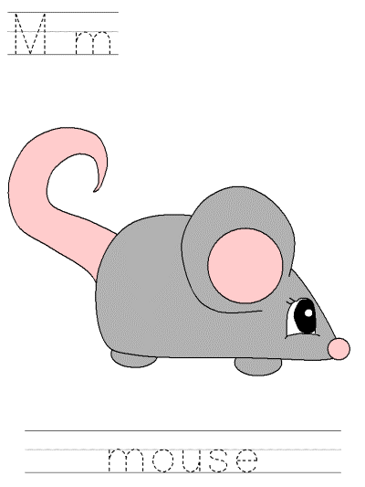Mm mouse alphabet tracer page
