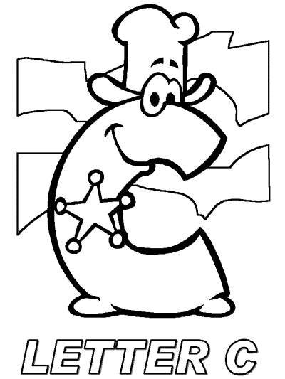 letter c alphabet coloring page