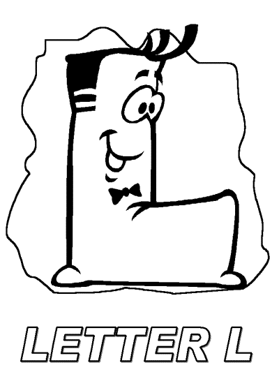 letter l alphabet coloring page